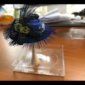Mini Hat hand crafted. 2 to 3" on golf peg stand with lucite bottom.